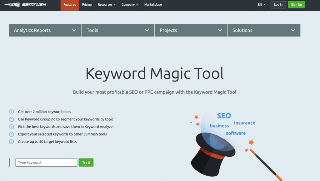 semrush-keyword-magic-tool